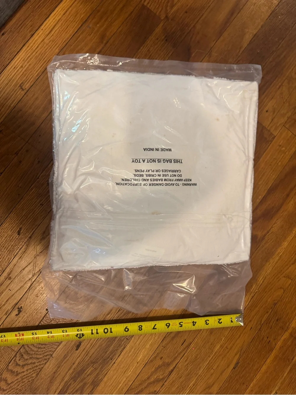Ivory Football Accent Pillow Chenille Tufted Throw Pillow New in Package